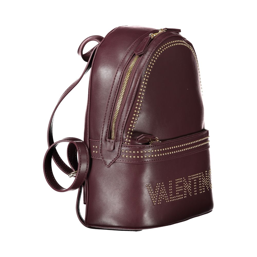 Valentino Bags Roter Polyethylen-Rucksack