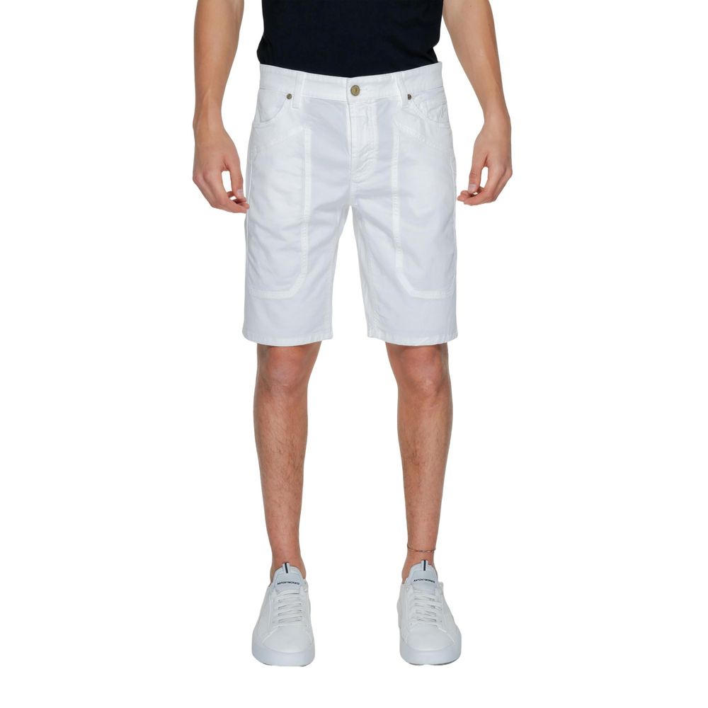 Jeckerson Weiße Baumwollshorts