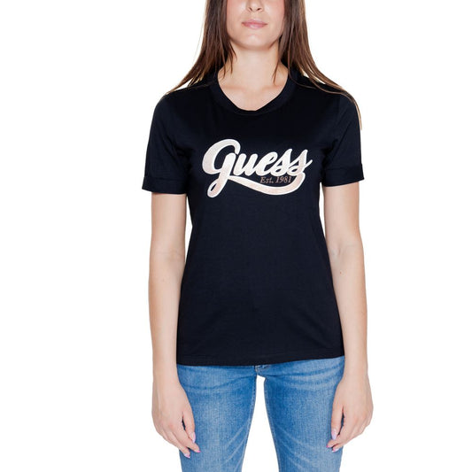 Guess Schwarze Baumwolle Tops & T-Shirt