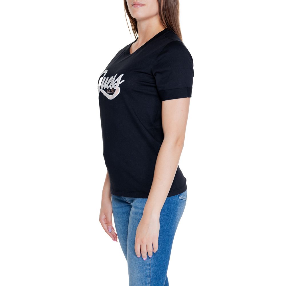 Guess Schwarze Baumwolle Tops & T-Shirt