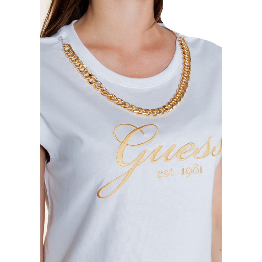 Guess Weiße Baumwoll-Oberteile & T-Shirt