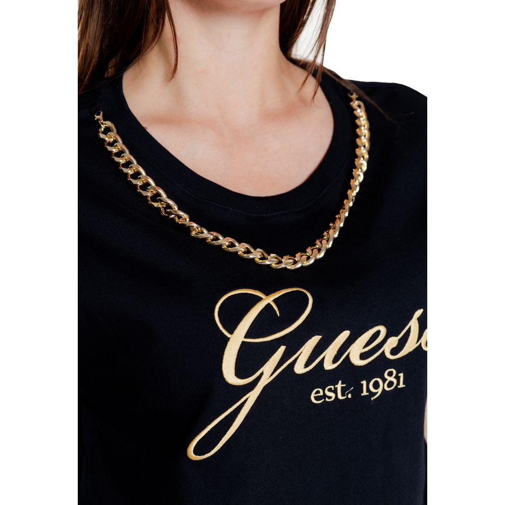 Guess Schwarze Baumwolle Tops & T-Shirt