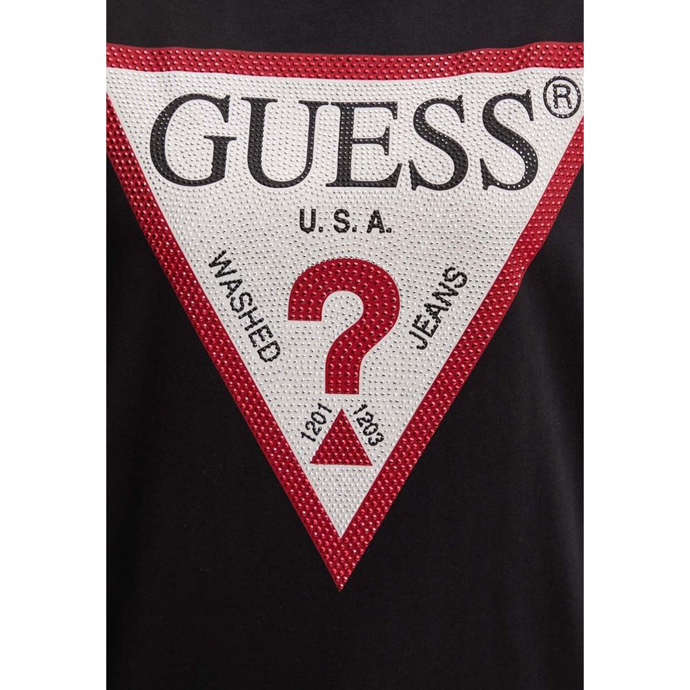 Guess Schwarze Baumwolle Tops & T-Shirt