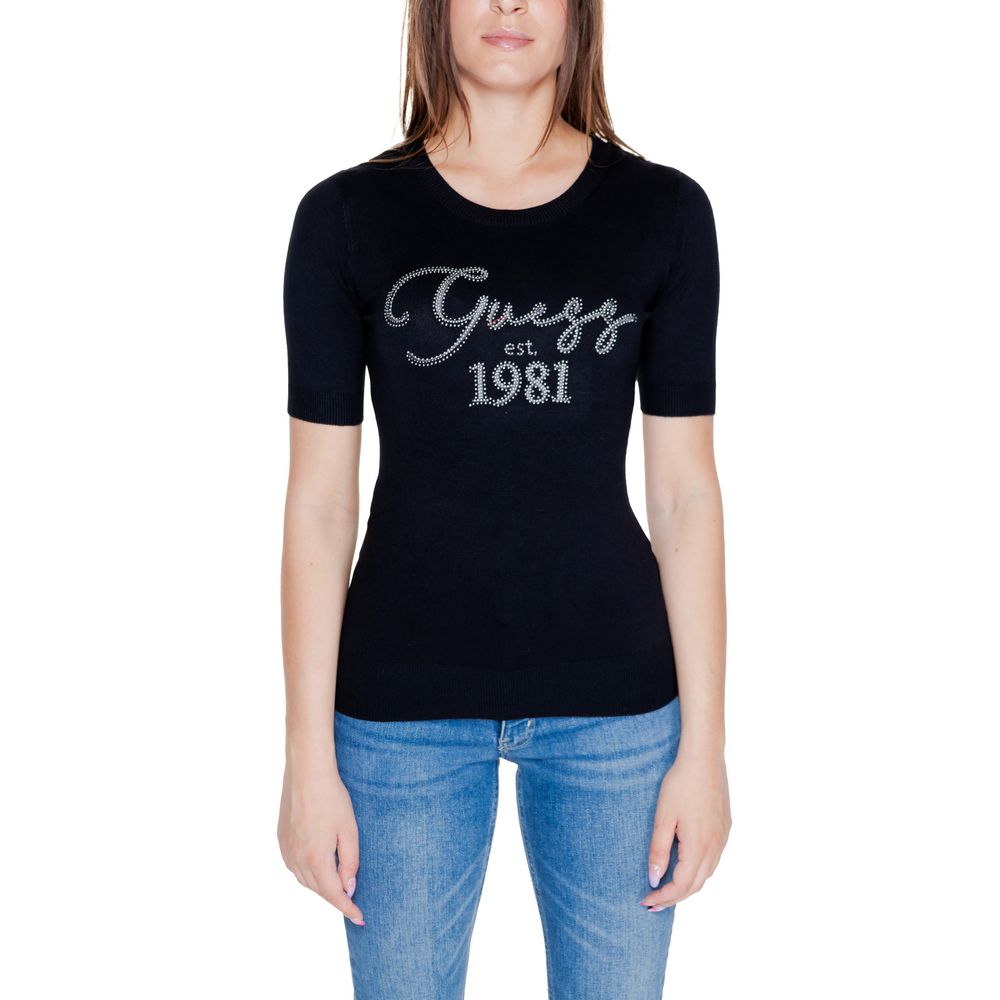 Guess Schwarze Viskose Tops & T-Shirt