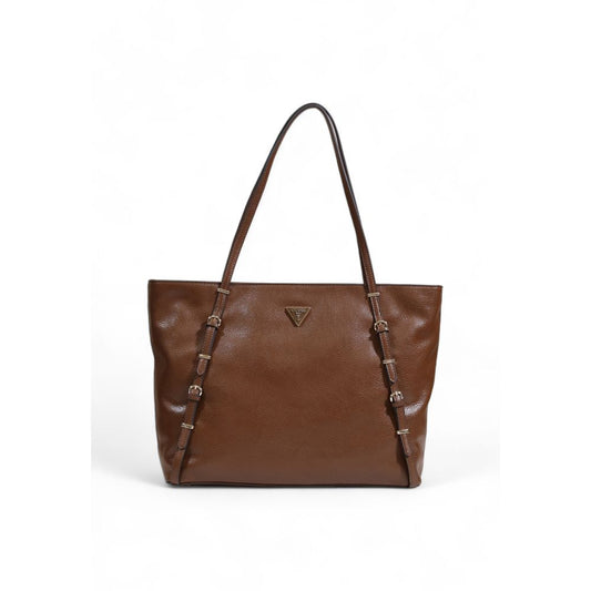 Guess Braune Polyethylen-Handtasche