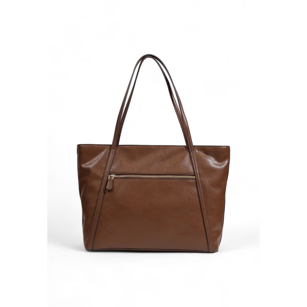 Guess Braune Polyethylen-Handtasche