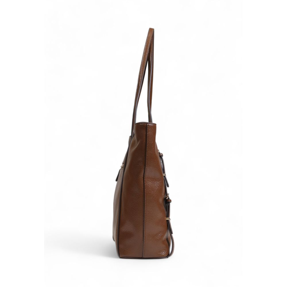 Guess Braune Polyethylen-Handtasche