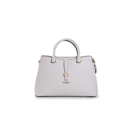 Guess Cremefarbene Polyethylen-Handtasche