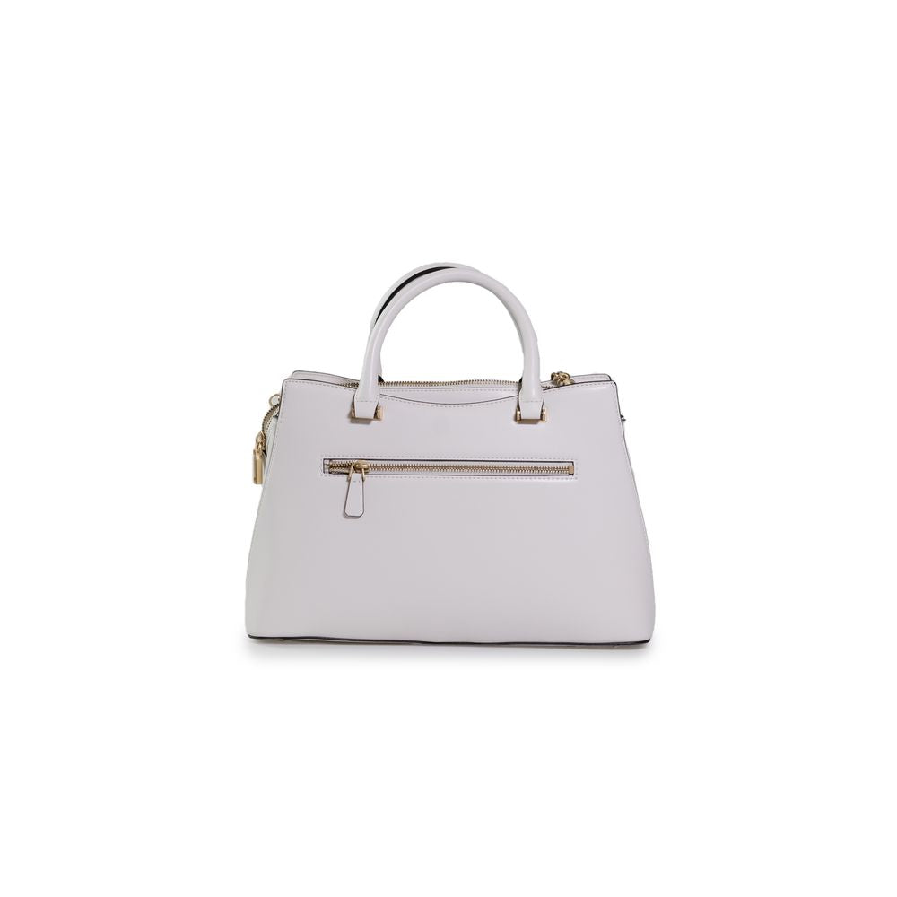 Guess Cremefarbene Polyethylen-Handtasche