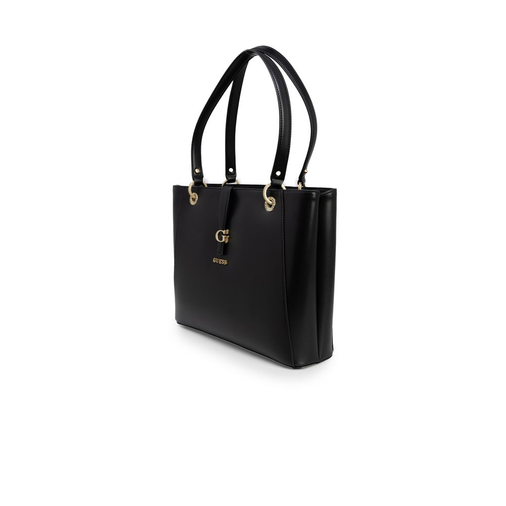 Guess Schwarze Polyethylen-Handtasche