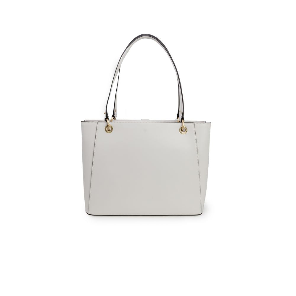 Guess Cremefarbene Polyethylen-Handtasche