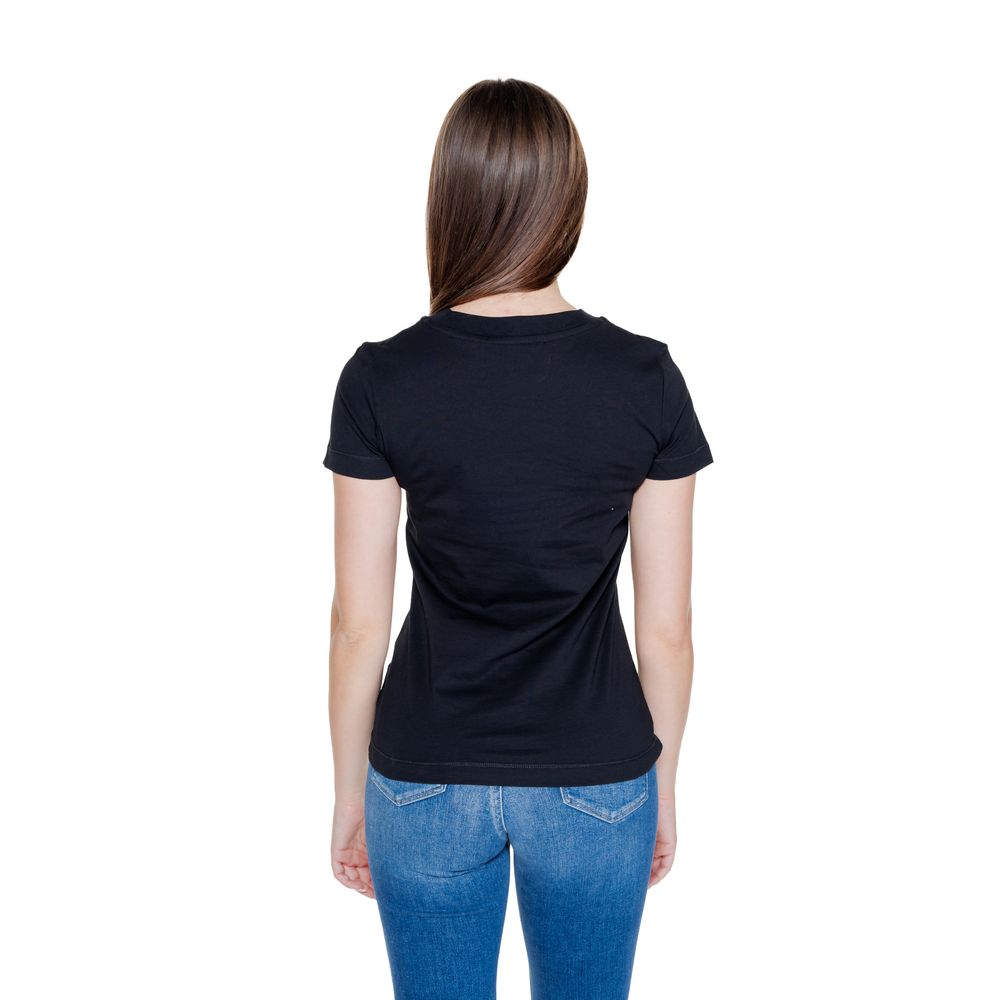 Calvin Klein Jeans Schwarz Baumwolle Rigenerato Tops & T-Shirt