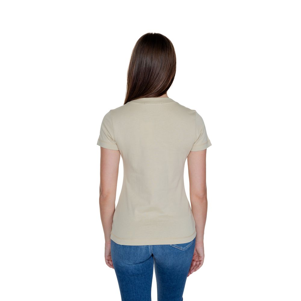 Calvin Klein Jeans Beige Baumwolle Rigenerato Tops & T-Shirt