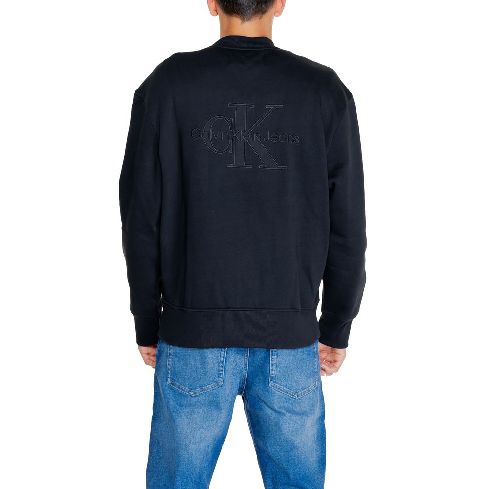 Calvin Klein Jeans Schwarzer Rigenerato-Pullover aus Baumwolle