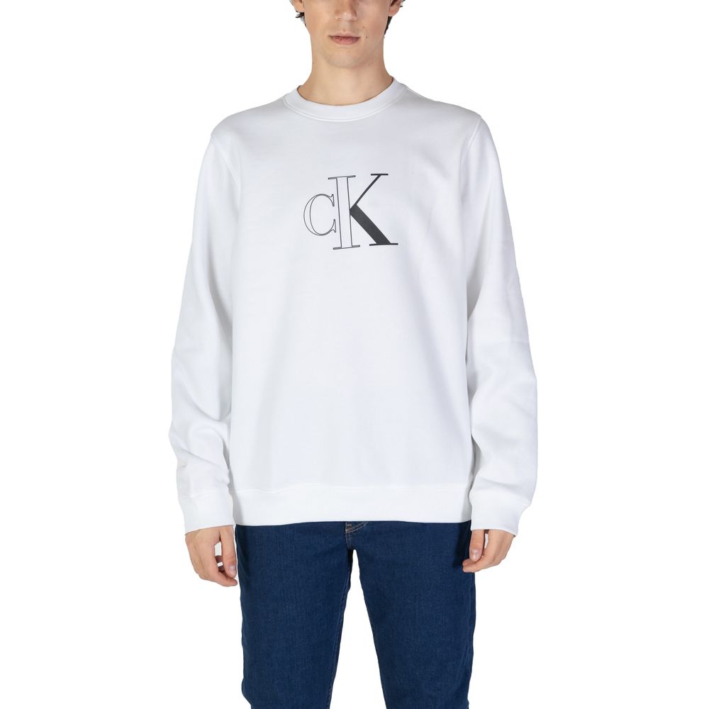 Calvin Klein Jeans Weißer Polyester-Pullover