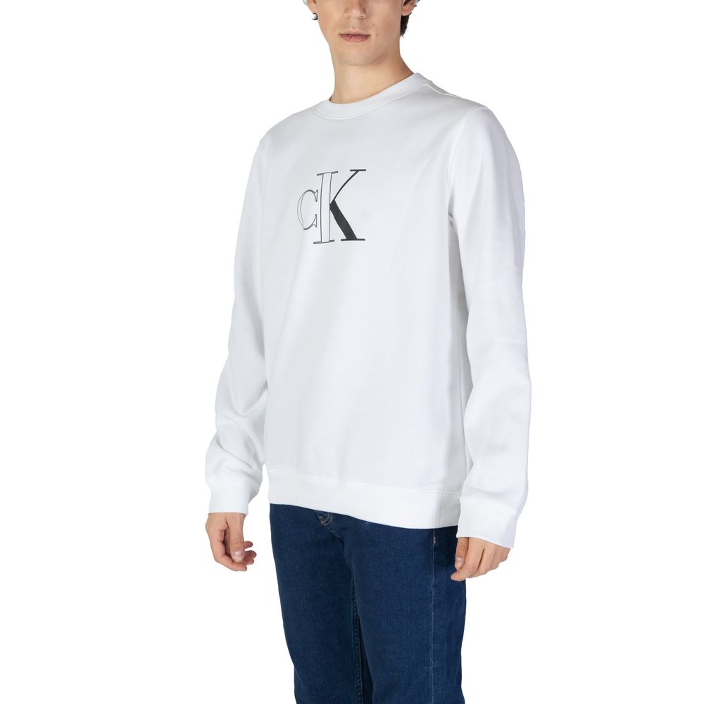 Calvin Klein Jeans Weißer Polyester-Pullover