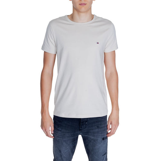 Tommy Hilfiger T-Shirt aus beiger Baumwolle