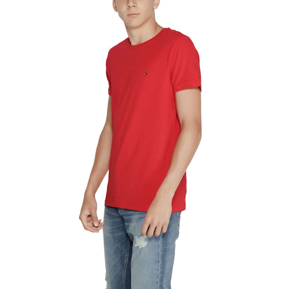 Tommy Hilfiger T-Shirt aus roter Baumwolle