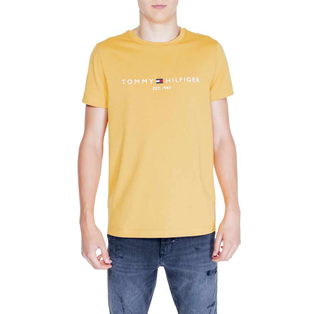 Tommy Hilfiger T-Shirt aus gelber Baumwolle