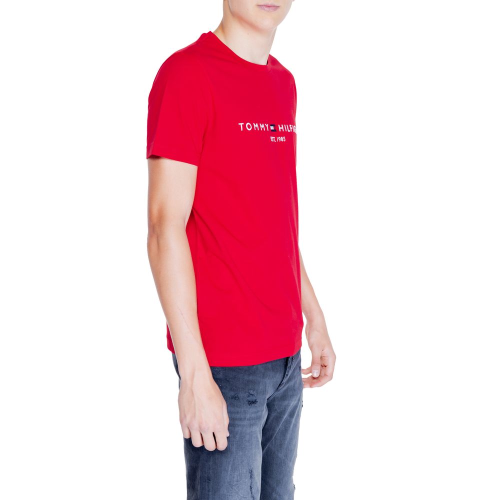 Tommy Hilfiger T-Shirt aus roter Baumwolle