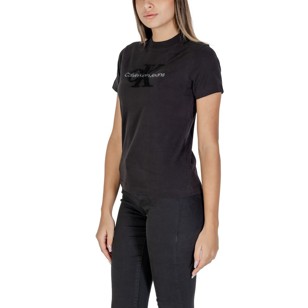 Calvin Klein Jeans Schwarze Baumwolle Tops & T-Shirt