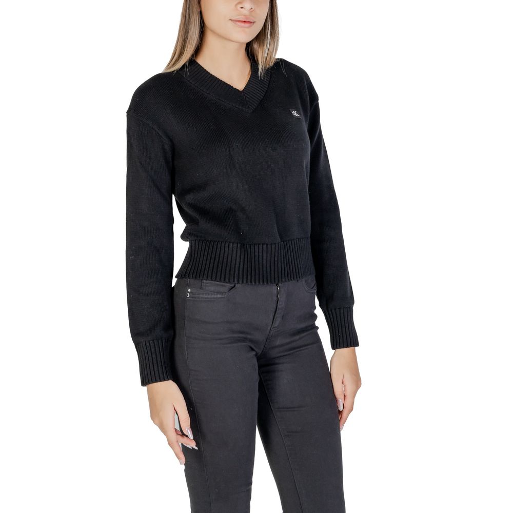 Calvin Klein Jeans Schwarzer Baumwollpullover