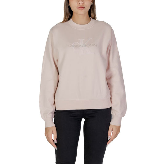 Calvin Klein Jeans Orangefarbener Baumwollpullover