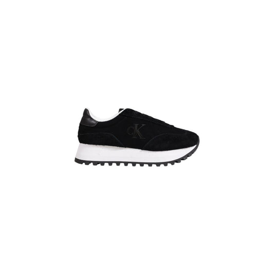 Calvin Klein Schwarzer Leder-Sneaker