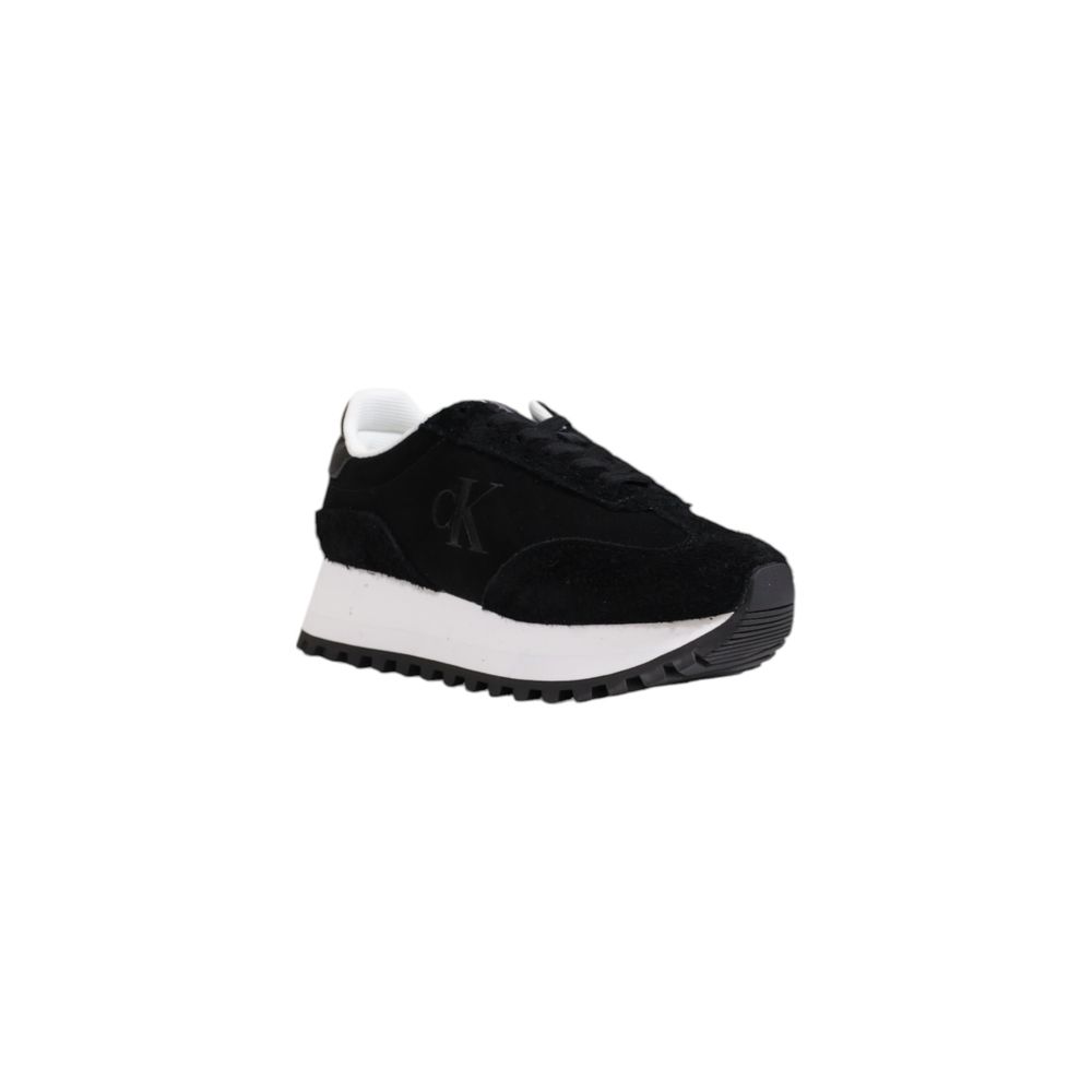 Calvin Klein Schwarzer Leder-Sneaker