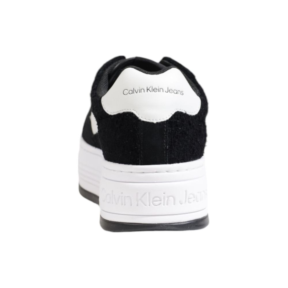 Calvin Klein Schwarzer Leder-Sneaker