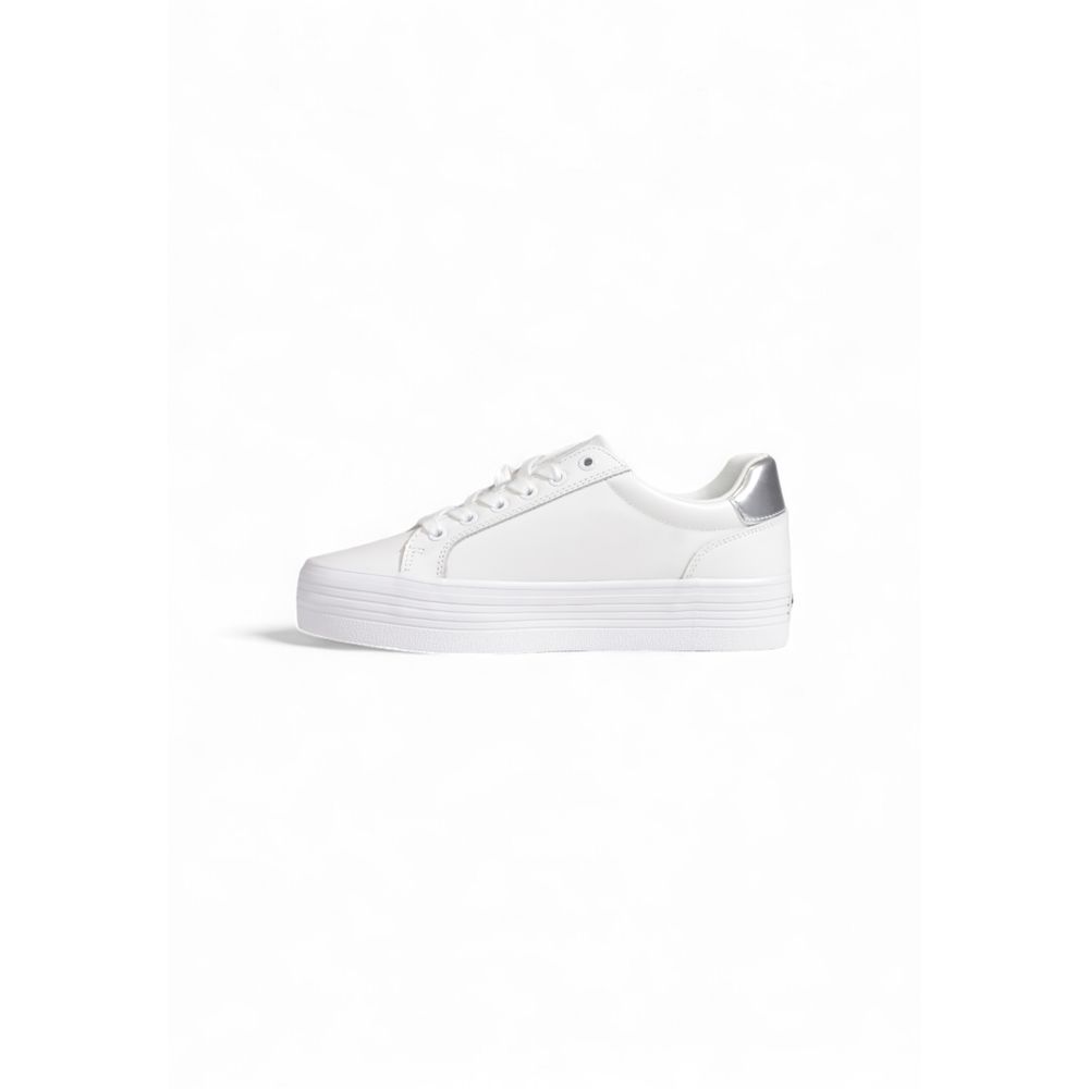 Calvin Klein Jeans Silberner Leder-Sneaker