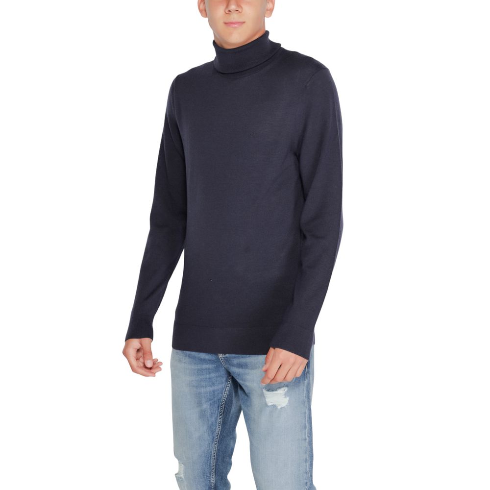 Calvin Klein Blauer Pullover aus Wolle