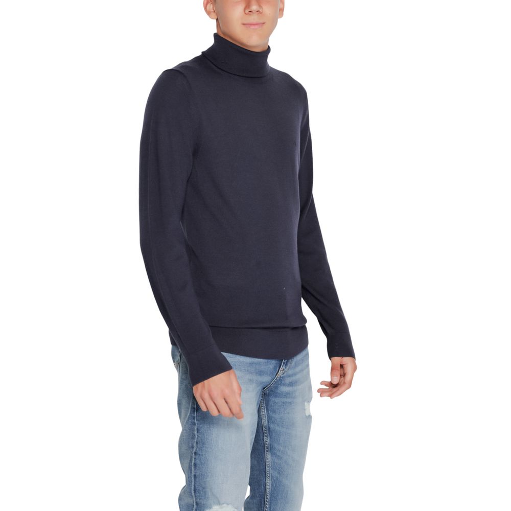 Calvin Klein Blauer Pullover aus Wolle