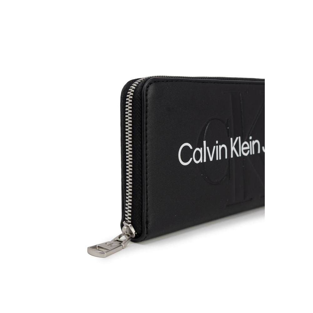 Calvin Klein Jeans Schwarzes Portemonnaie aus Polyethylen