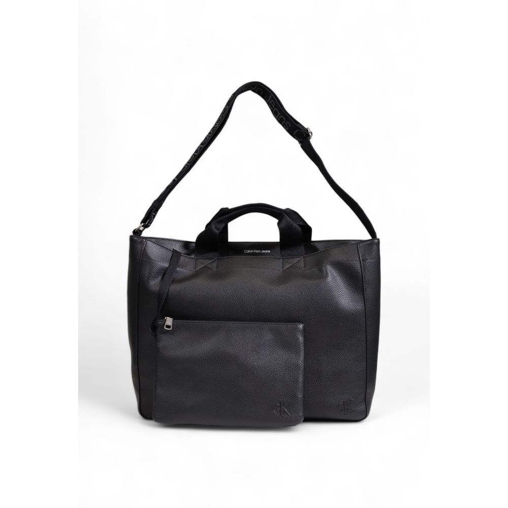 Calvin Klein Schwarze Polyethylen-Handtasche