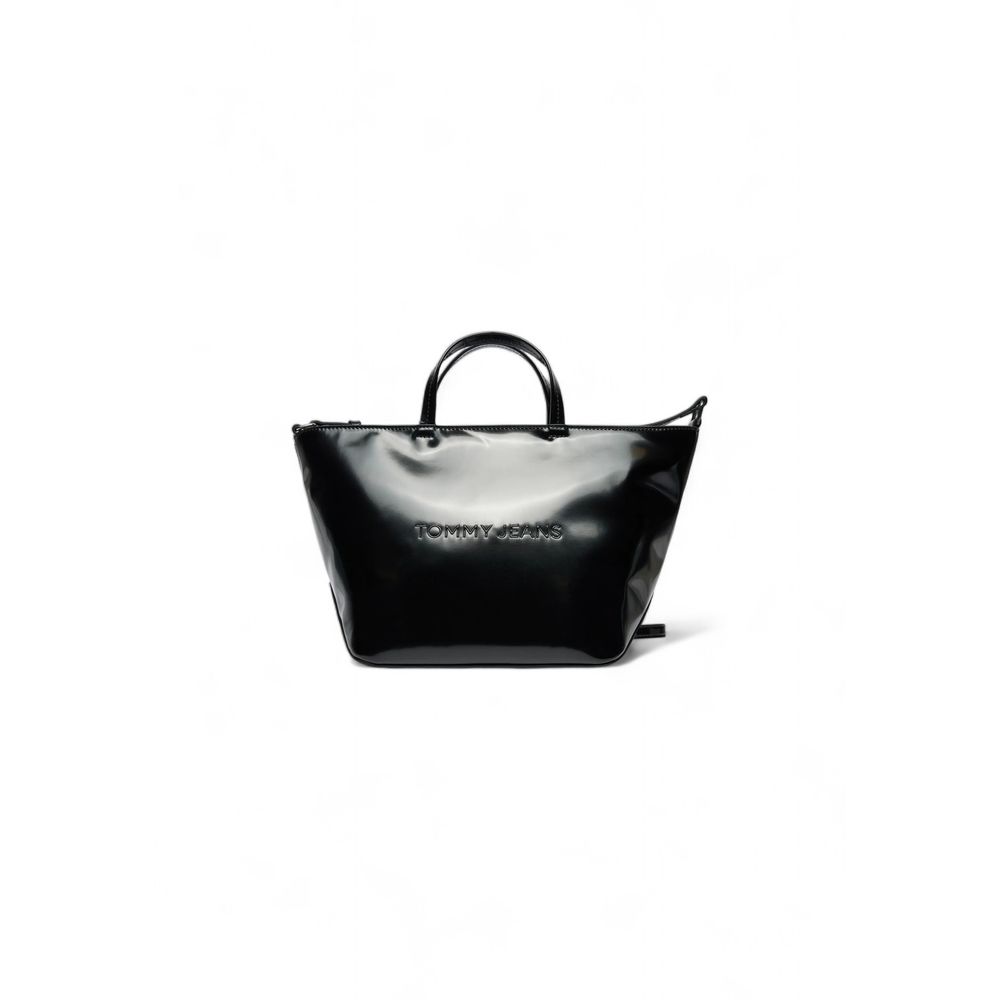 Tommy Hilfiger Schwarze Polyethylen-Handtasche