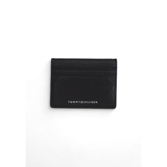 Tommy Hilfiger Schwarzes Leder Portemonnaie