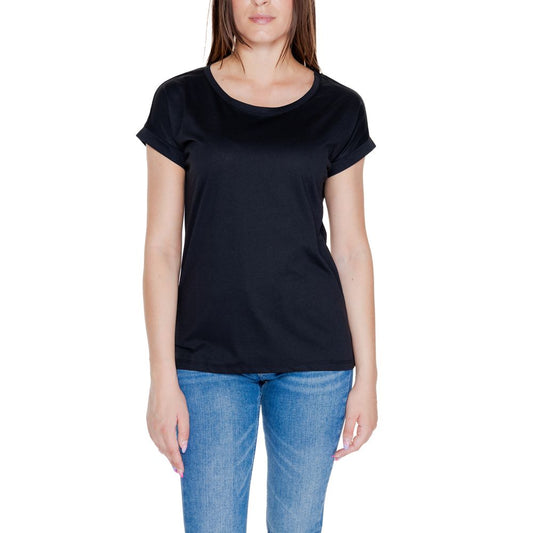 Vila Clothes Schwarze Baumwolle Tops & T-Shirt