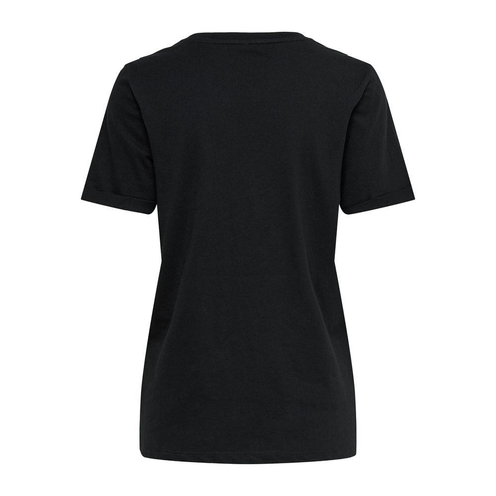 Only Schwarze Baumwolle Tops & T-Shirt