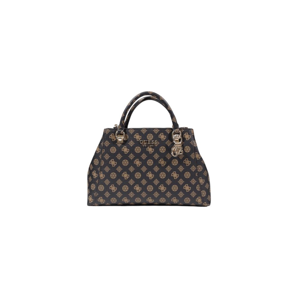 Guess Braune Polyethylen-Handtasche