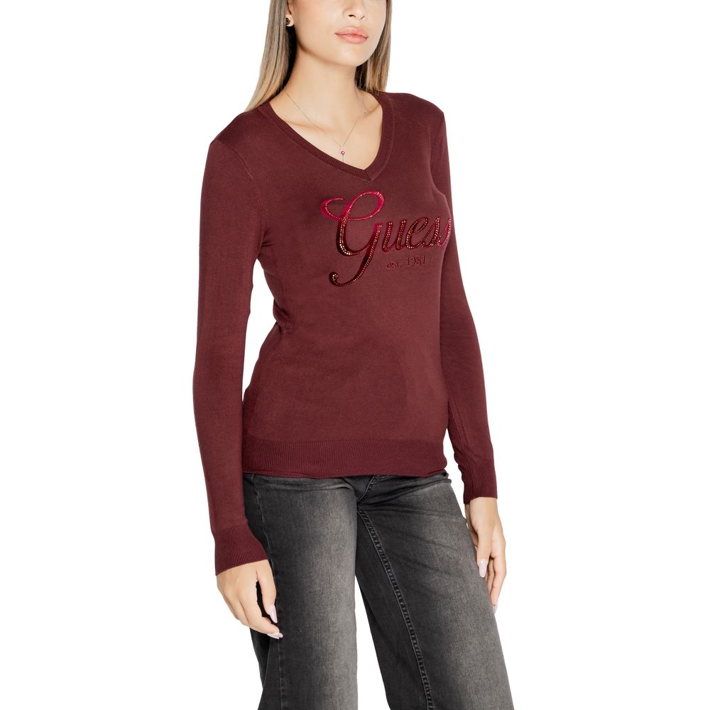 Guess Bordeaux Viskose Oberteile & T-Shirt