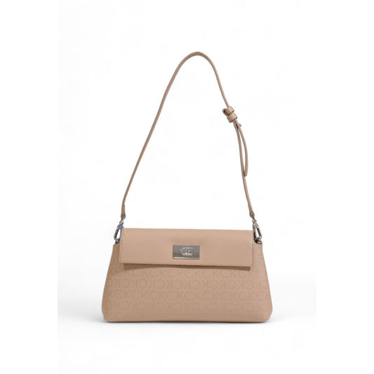 Calvin Klein Beige Handtasche aus recyceltem Polyester