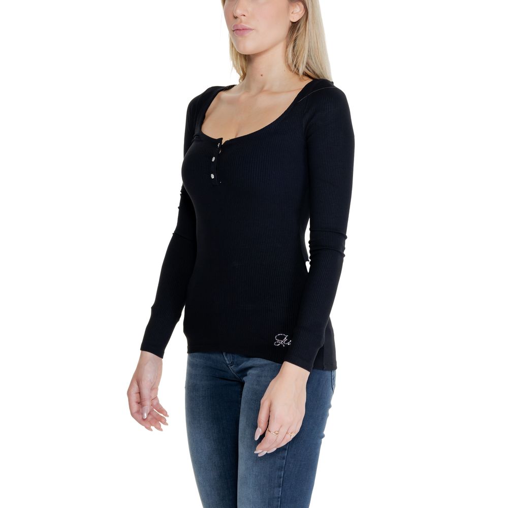 Guess Schwarze Baumwolle Tops & T-Shirt