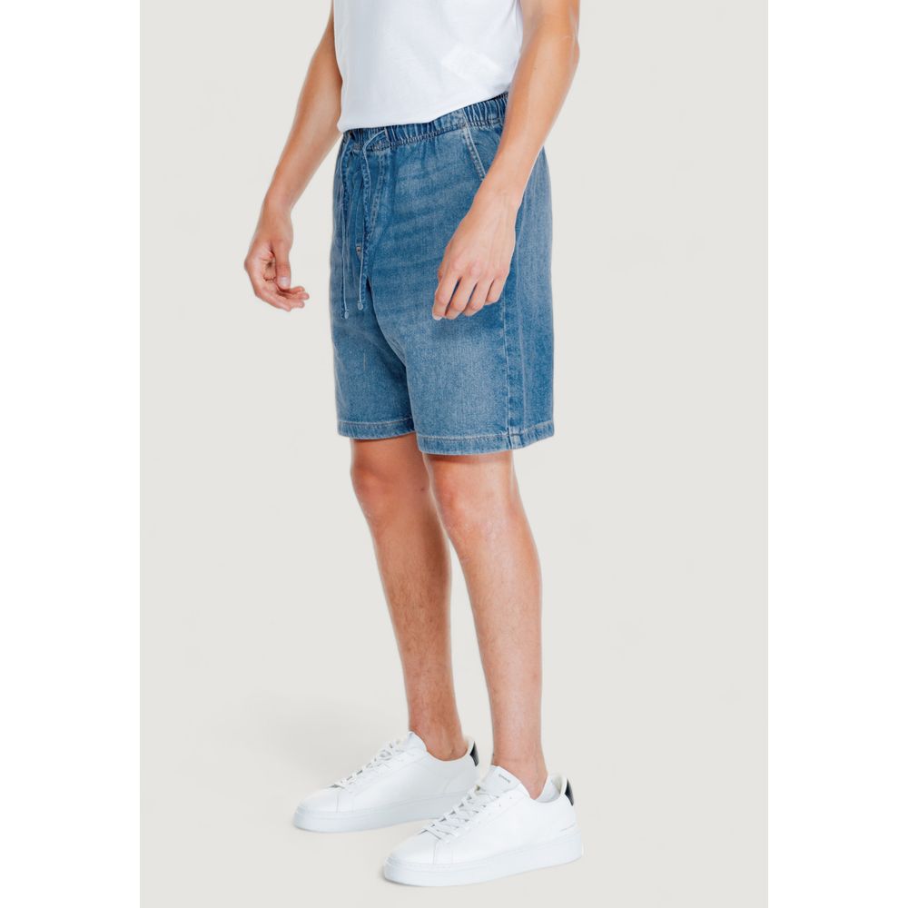 Jack Jones Hellblaue Baumwollshorts