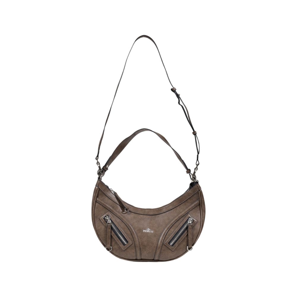 Replay Graue Polyester Handtasche