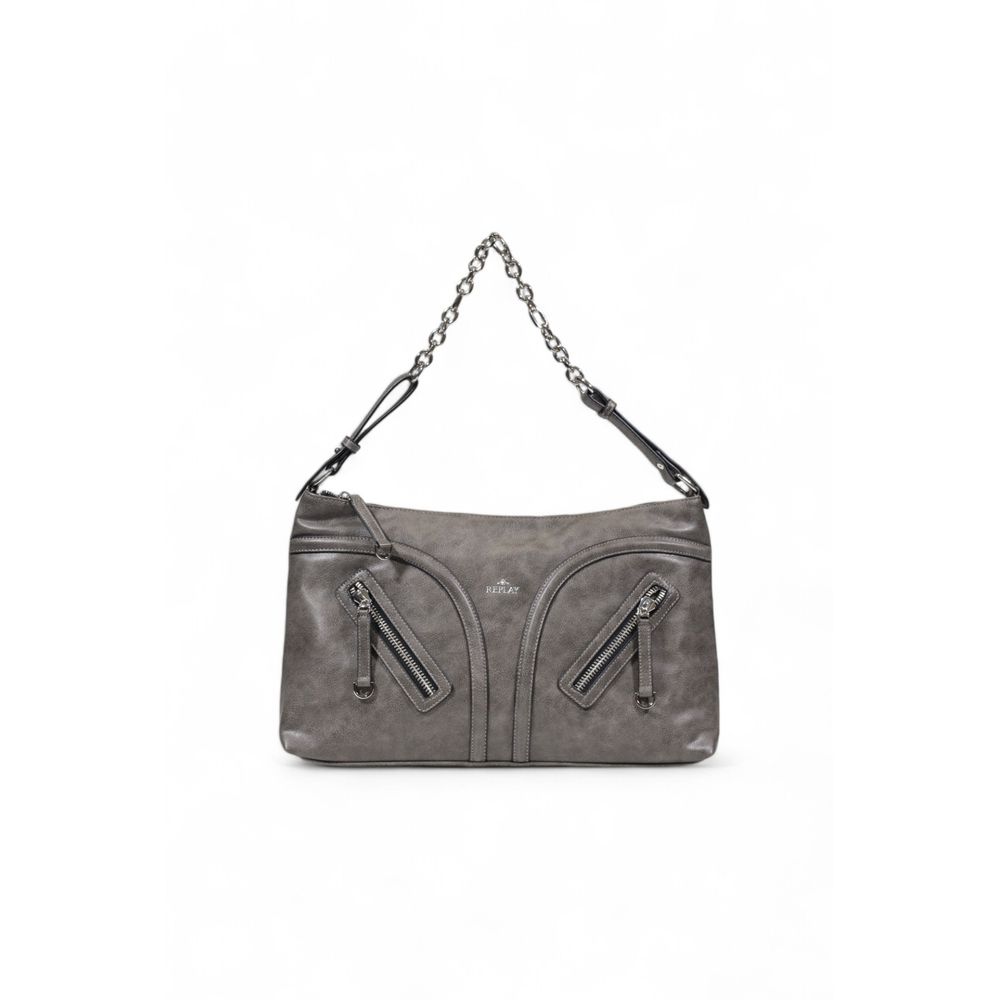 Replay Graue Polyester Handtasche