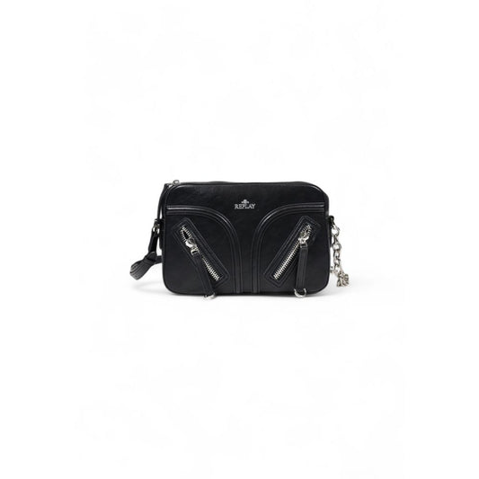 Replay Schwarze Polyester Handtasche