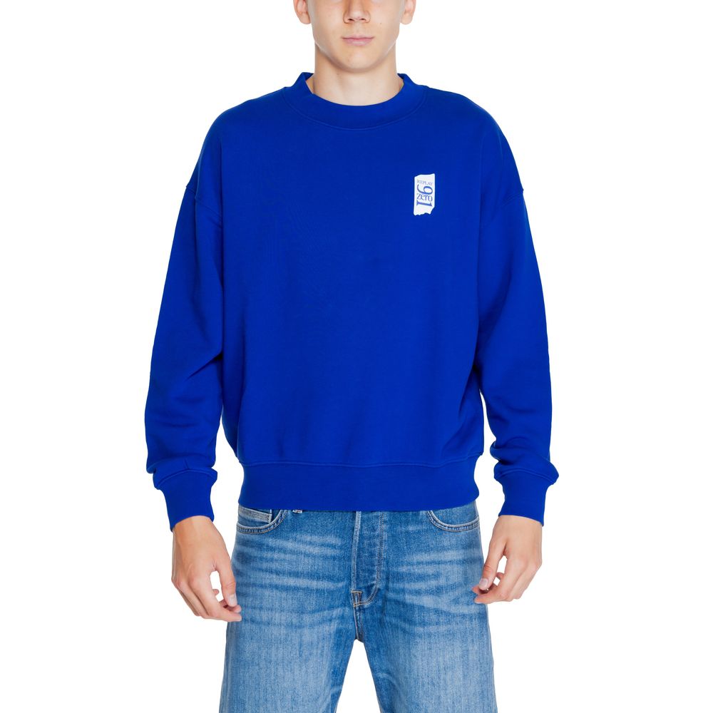 Replay Blauer Baumwollpullover