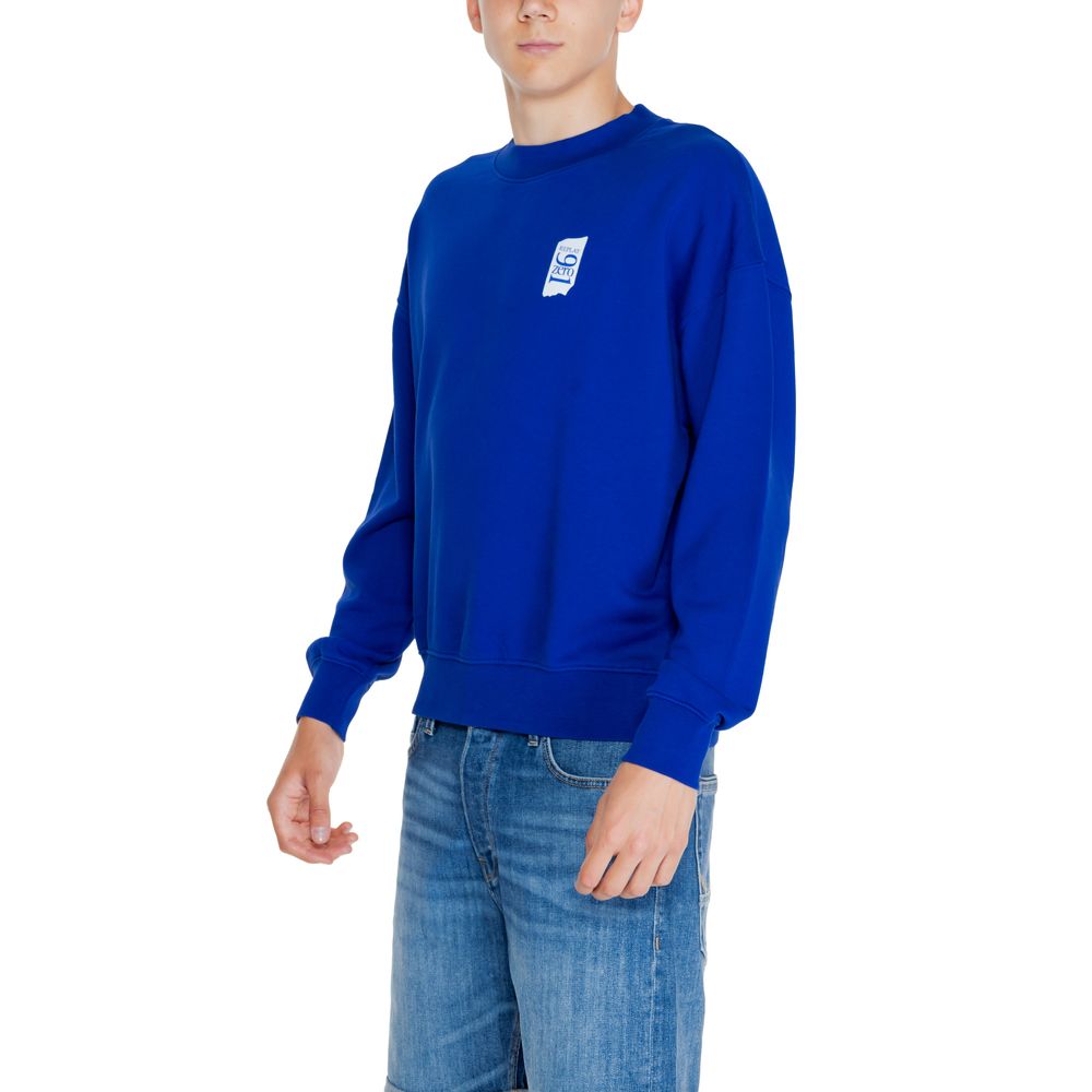 Replay Blauer Baumwollpullover