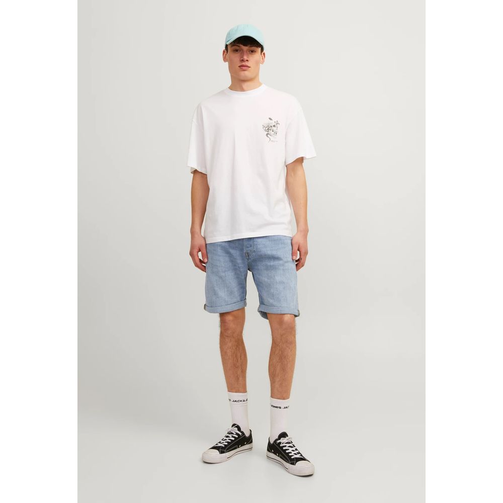 Jack Jones Hellblaue Baumwollshorts